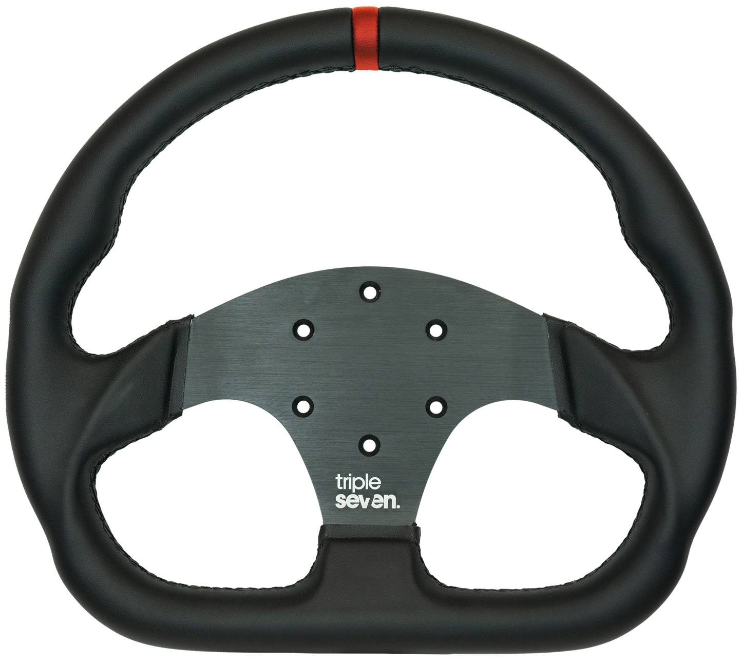 Triple Seven Steering Wheel With Colored Center Stripe