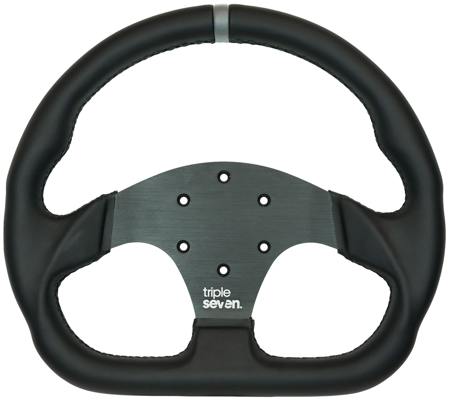 Triple Seven Steering Wheel With Colored Center Stripe