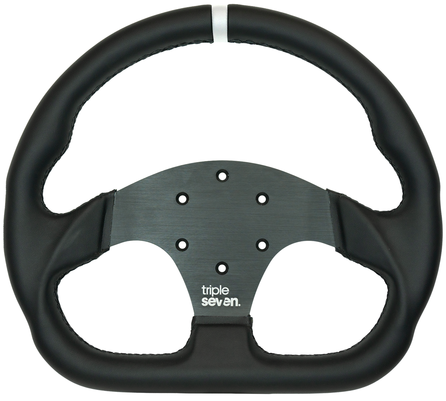 Triple Seven Steering Wheel With Colored Center Stripe