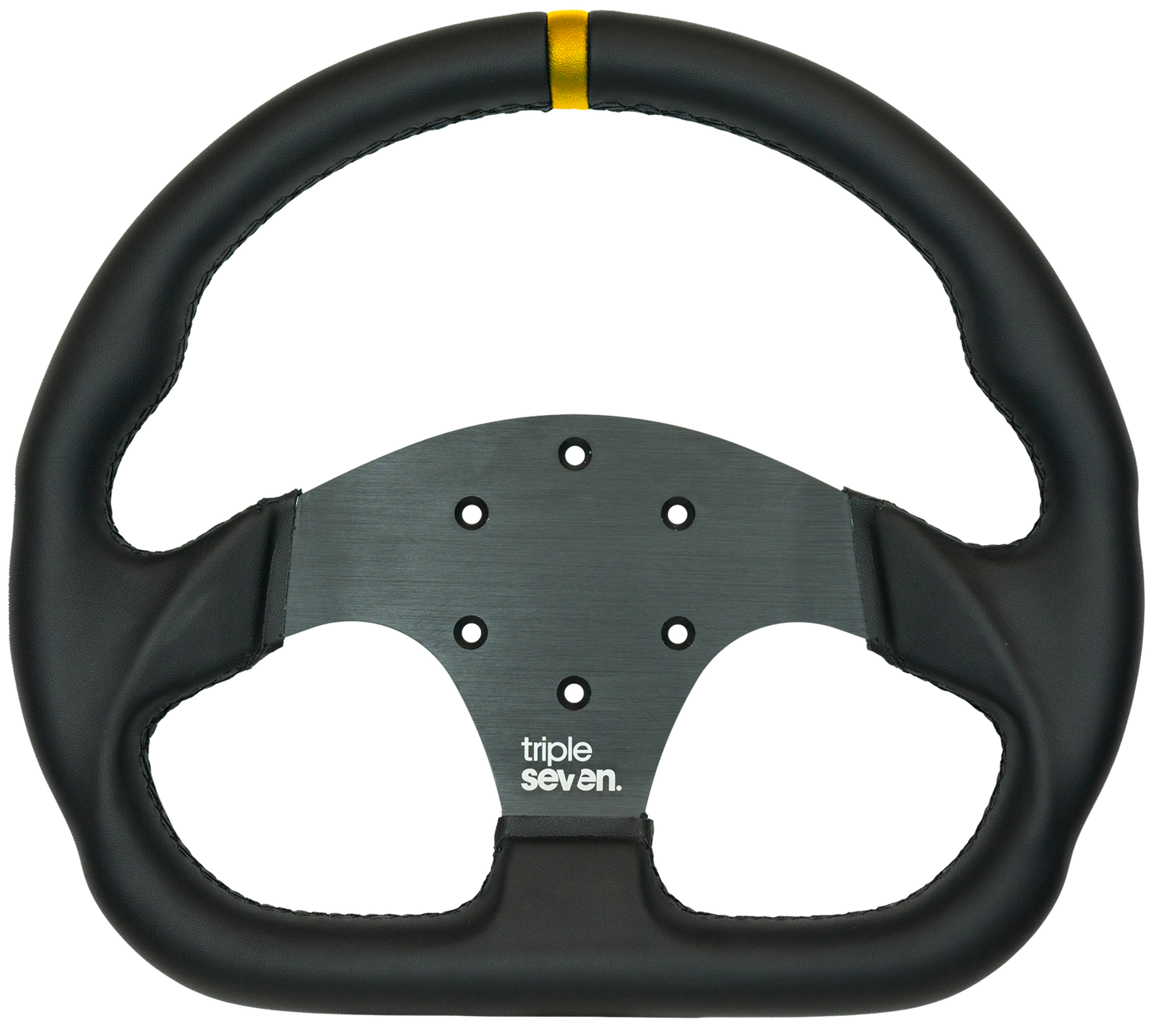 Triple Seven Steering Wheel With Colored Center Stripe
