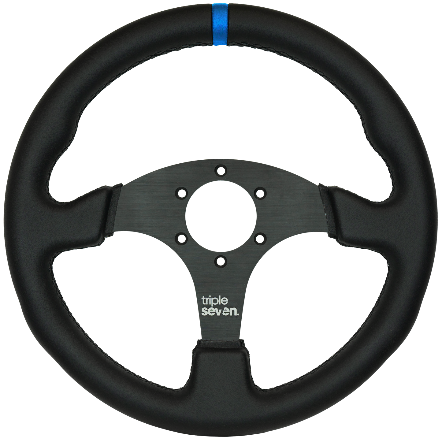 Triple Seven Steering Wheel With Colored Center Stripe
