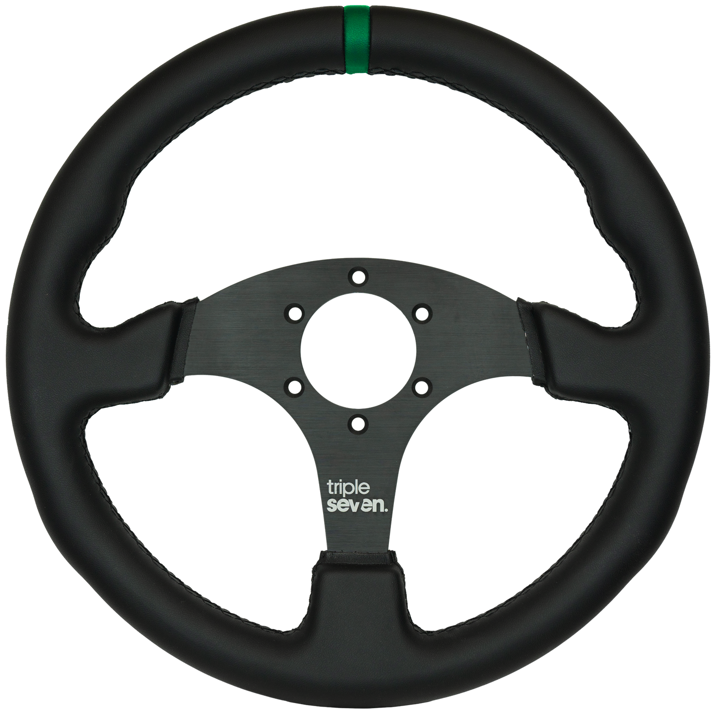 Triple Seven Steering Wheel With Colored Center Stripe