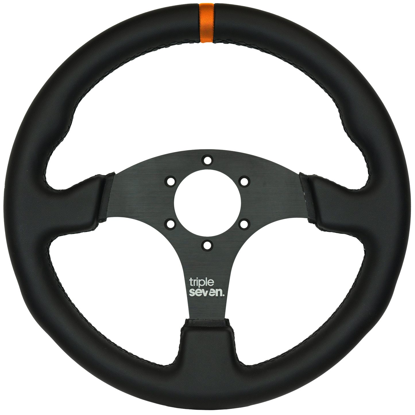 Triple Seven Steering Wheel With Colored Center Stripe