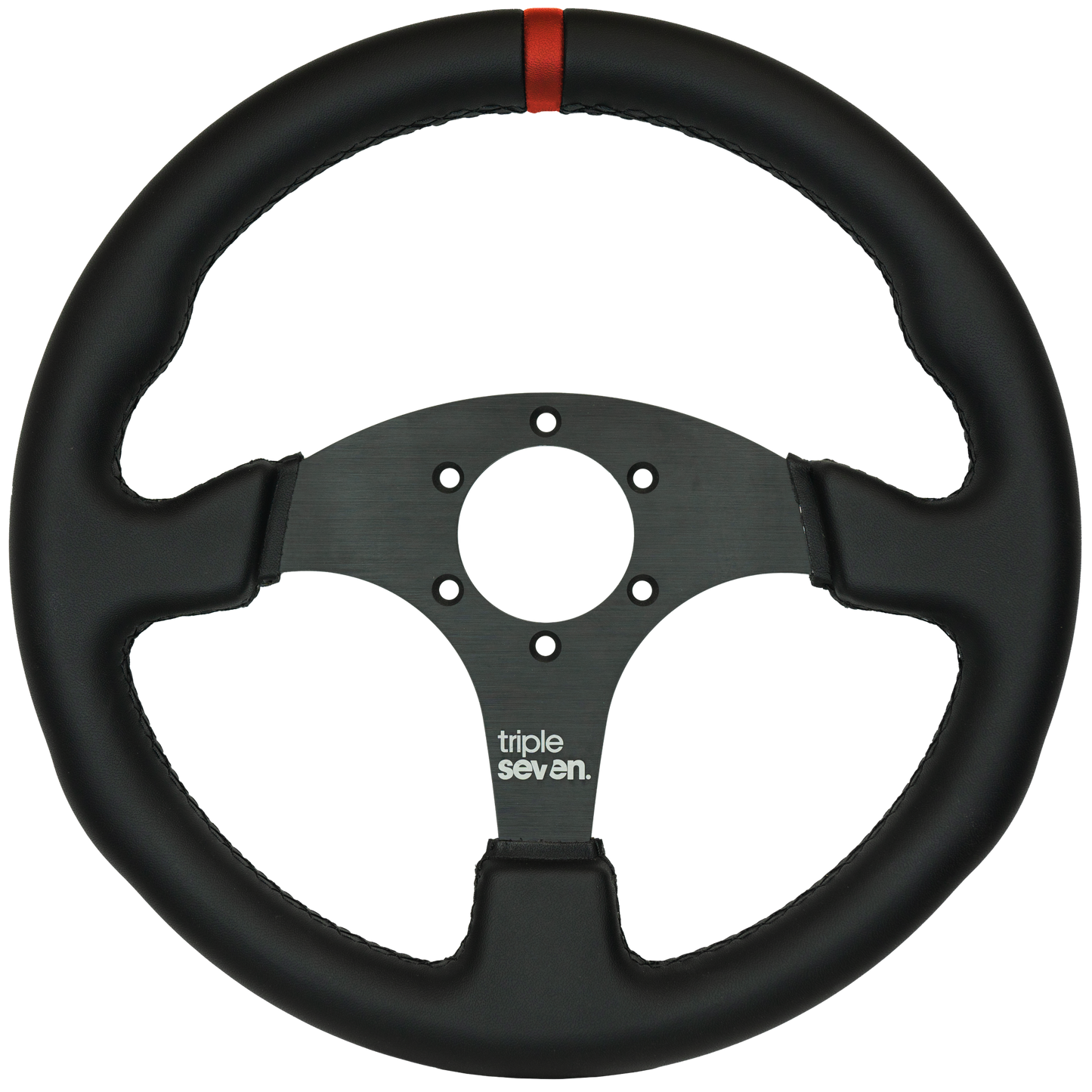 Triple Seven Steering Wheel With Colored Center Stripe