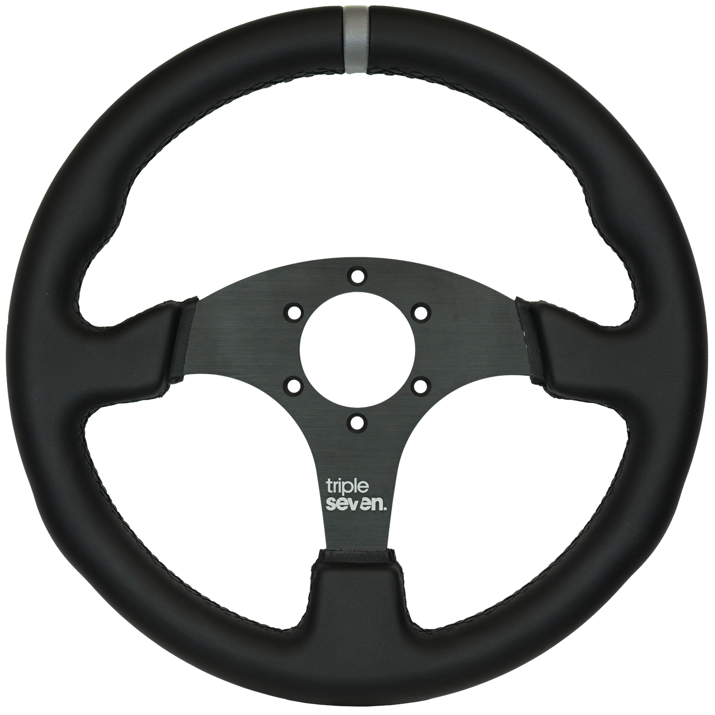 Triple Seven Steering Wheel With Colored Center Stripe