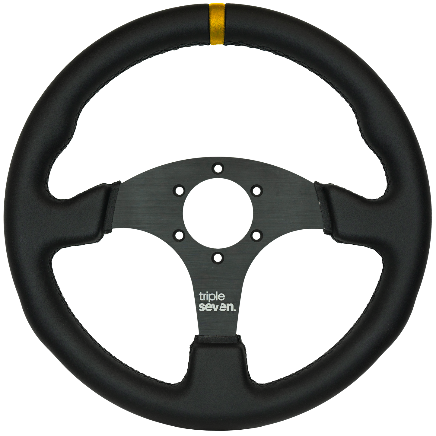 Triple Seven Steering Wheel With Colored Center Stripe