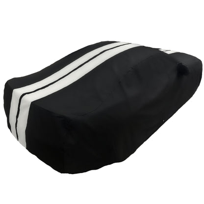 Ford Mustang Ultraguard Plus Car Cover - 300D Indoor/Outdoor Protection - Black with Gray Stripes