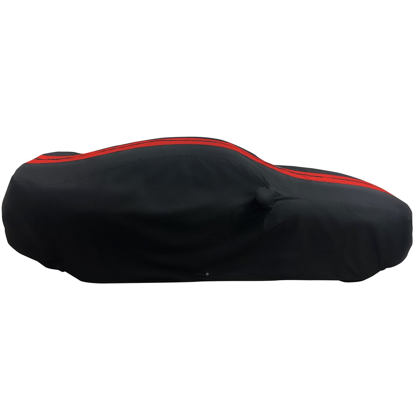 2005-2024 Ford Mustang Ultraguard Plus Car Cover - 300D Indoor/Outdoor Protection - Black with Red Stripes