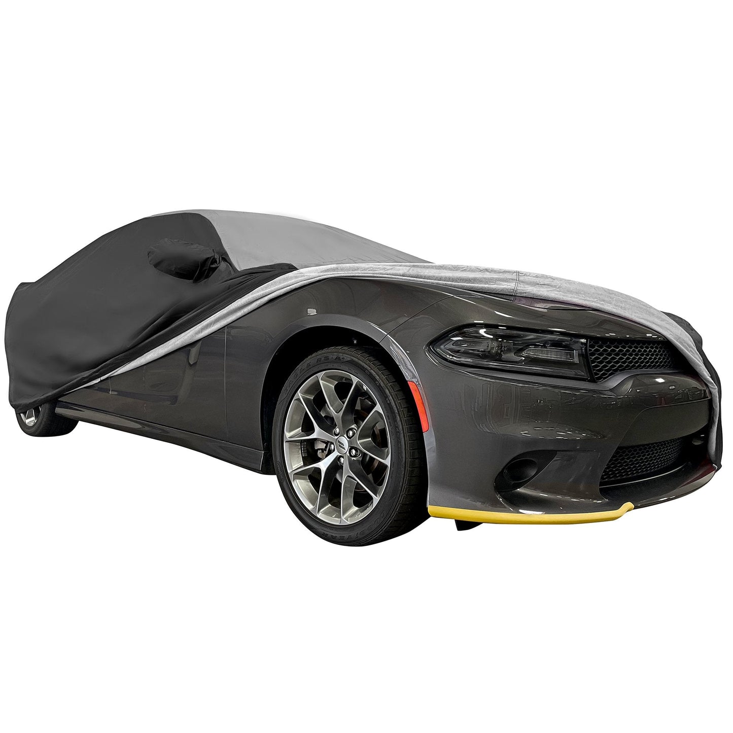 2005-2023 Dodge Charger Ultraguard Plus Car Cover - 300D Indoor/Outdoor Protection - Gray/Black