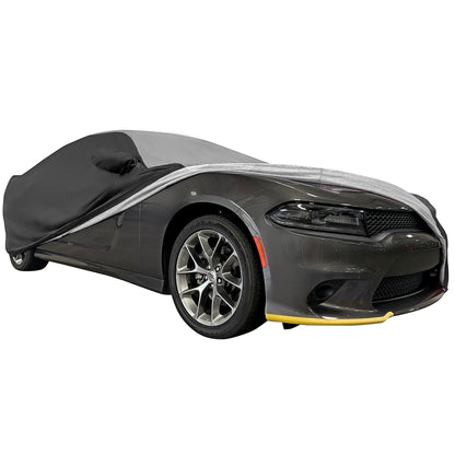 2005-2023 Dodge Charger Ultraguard Plus Car Cover - 300D Indoor/Outdoor Protection - Gray/Black