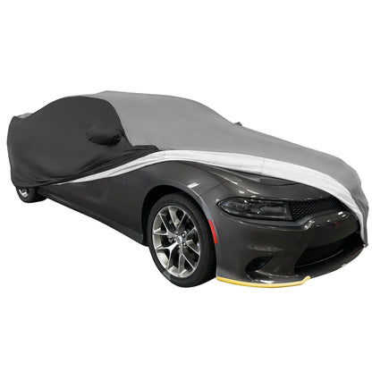 2005-2023 Dodge Charger Ultraguard Plus Car Cover - 300D Indoor/Outdoor Protection - Gray/Black